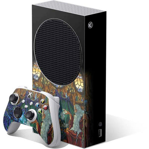 Dragon and Wizard Playing Chess by Ed Beard Jr Xbox Series S Skins